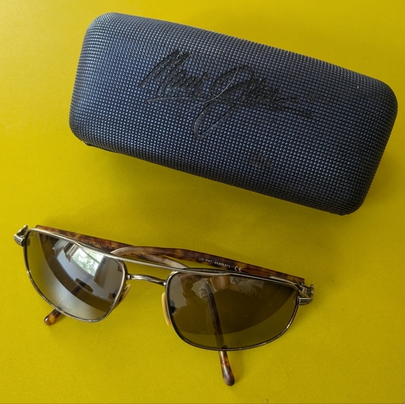 Maui Jim KAHUNA Sunglasses (MJ 162-23 Gunmetal / Brown Polarized Lenses) - Picture 2 of 16